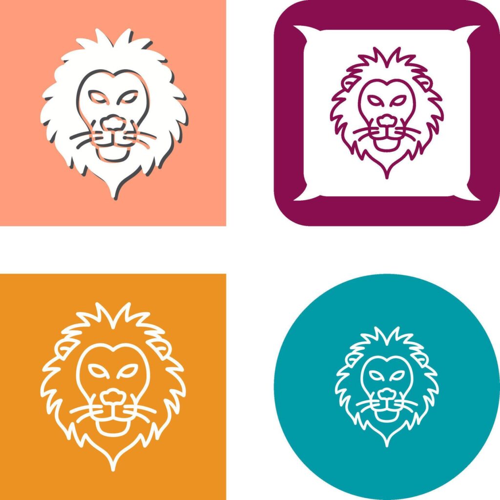 Lion Icon Design Stock Free