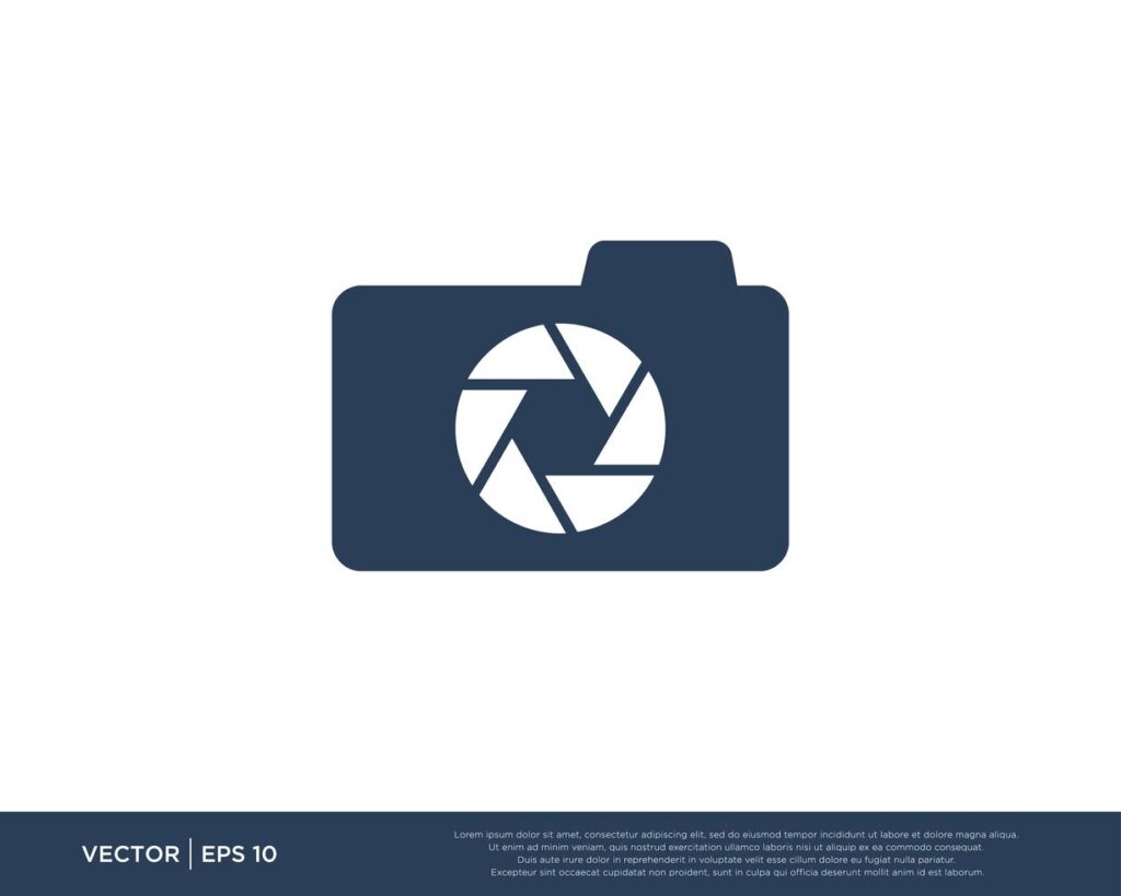 Camera Shutter Logo Icon Vector Stock Free