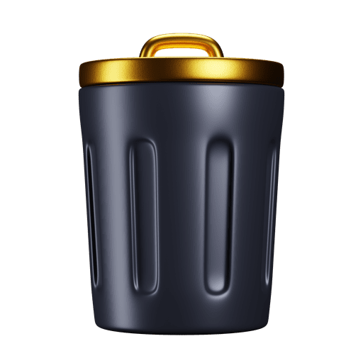 Can, trash 3D illustration