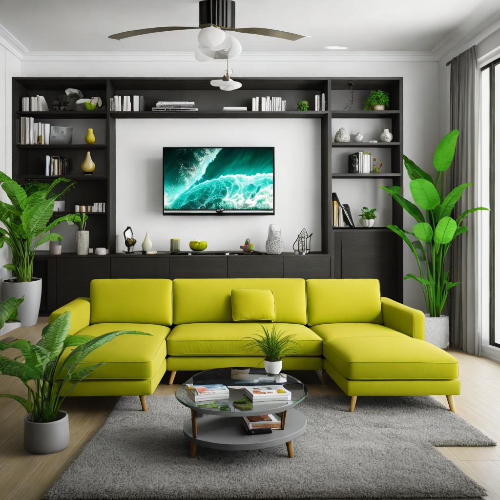 Design a living room by @ai_generated