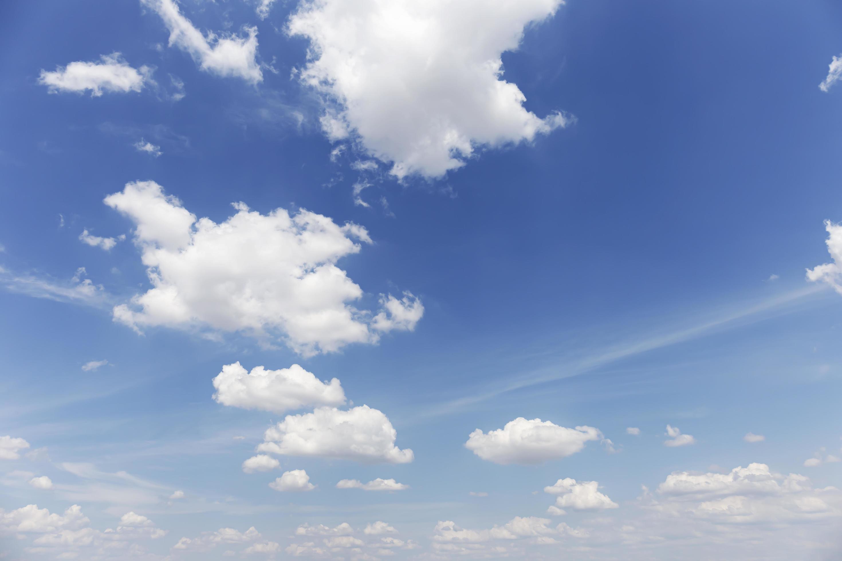 Blue sky background with clouds’ natural background. Stock Free