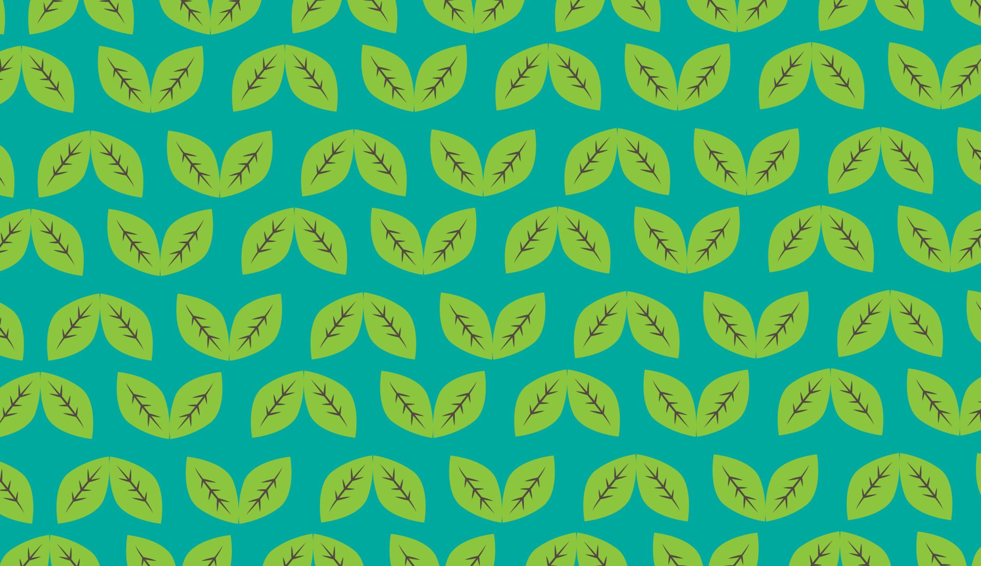 Seamless pattern. Green leaf modern pattern on white background. Can be used for posters, brochures, postcards, and other printing needs. Vector illustration Free Vector