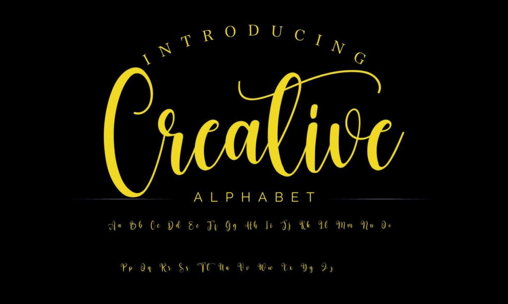 Lettering signature font isolated on grey background. brus style alphabet. Vector logo letters. Stock Free