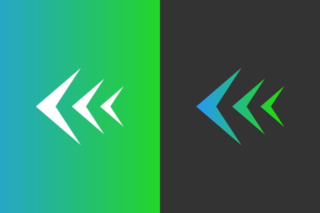 Arrow icon signs symbols blue green vector elegant and modern for your bussiness Stock Free and Free SVG