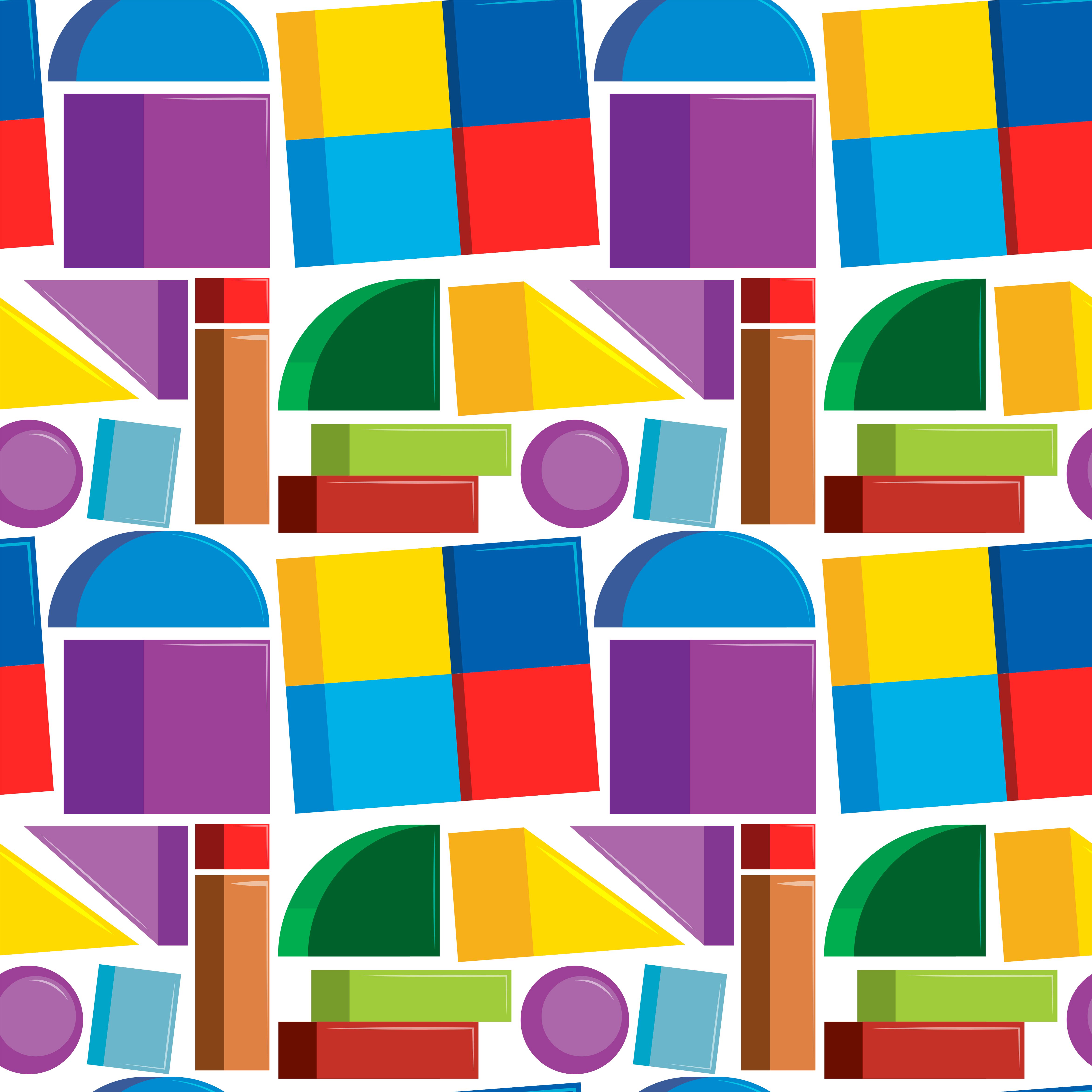 Seamless pattern colorful shapes Free Vector