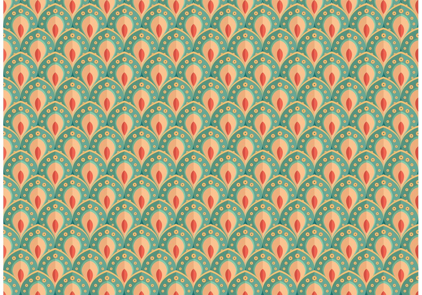 Pretty Peacock Pattern Vector Free Vector and Free SVG