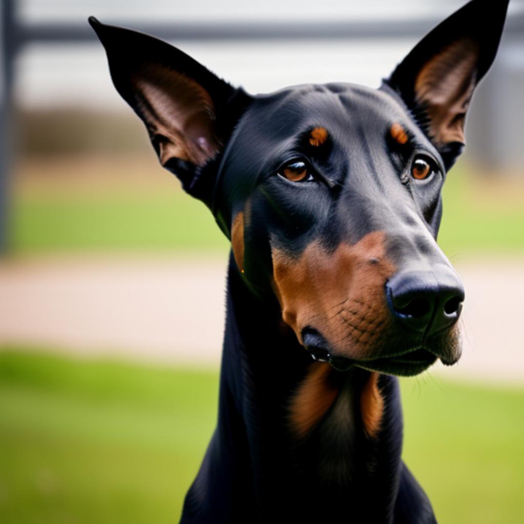 Doberman police training by by @ai_generated