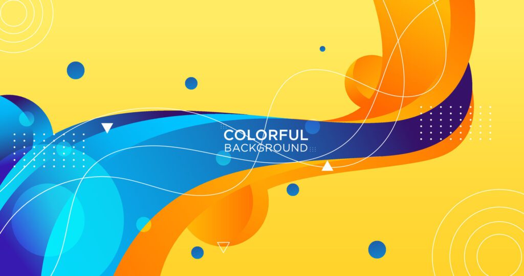 Colorful flow background, gradation, eps 10 Free Vector