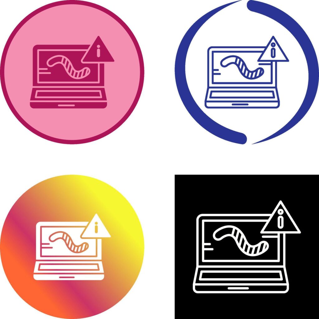 Worm Icon Design Stock Free