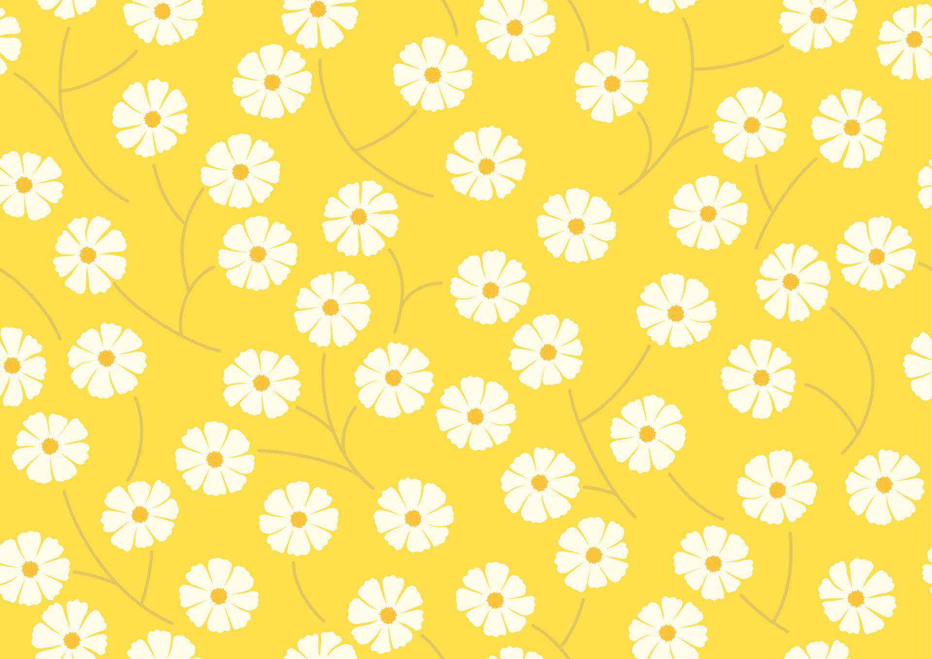 Seamless Vector Background With Floral Pattern. Horizontally And Vertically Repeatable. Free Vector