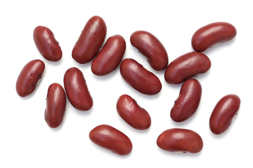 Red beans isolated on white background Stock Free