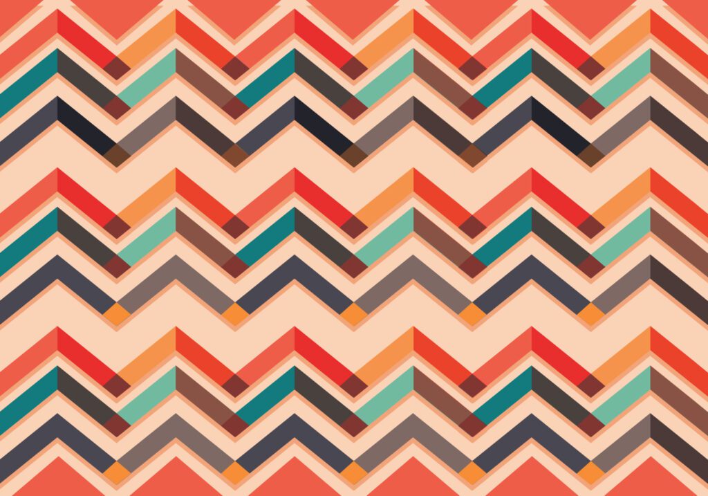 Chevron pattern vector colorful Free Vector and Free SVG