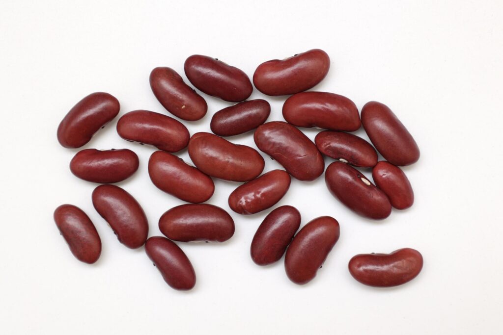 Red beans isolated on white background Stock Free