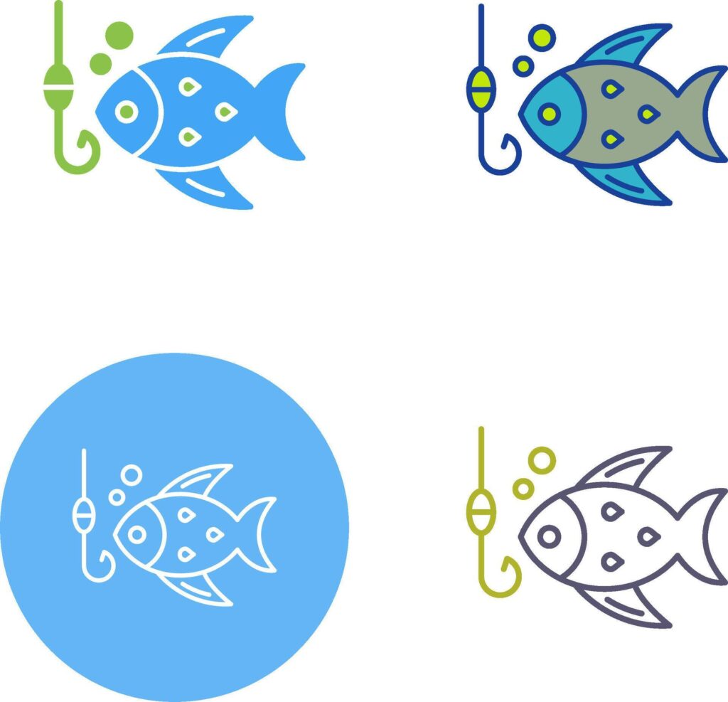 Fishing Icon Design Stock Free