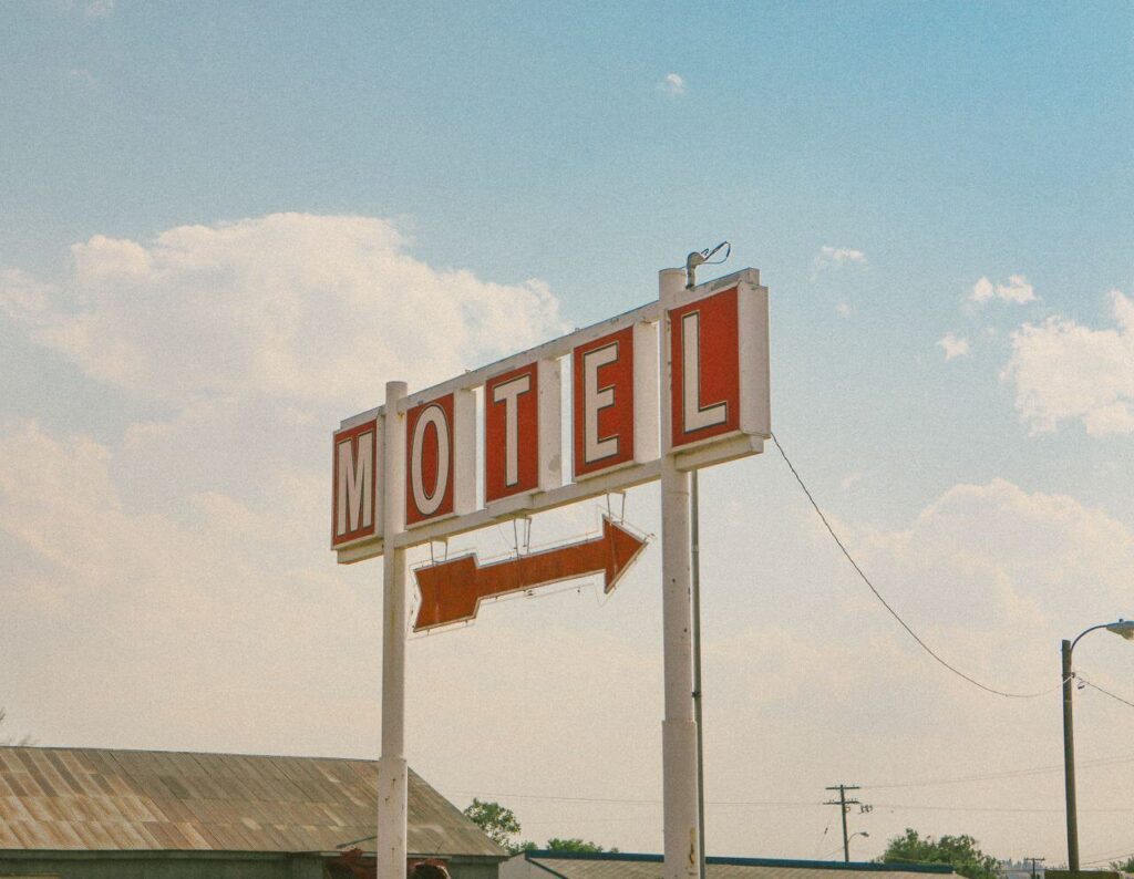 Retro Motel Arrow Sign Stock Free