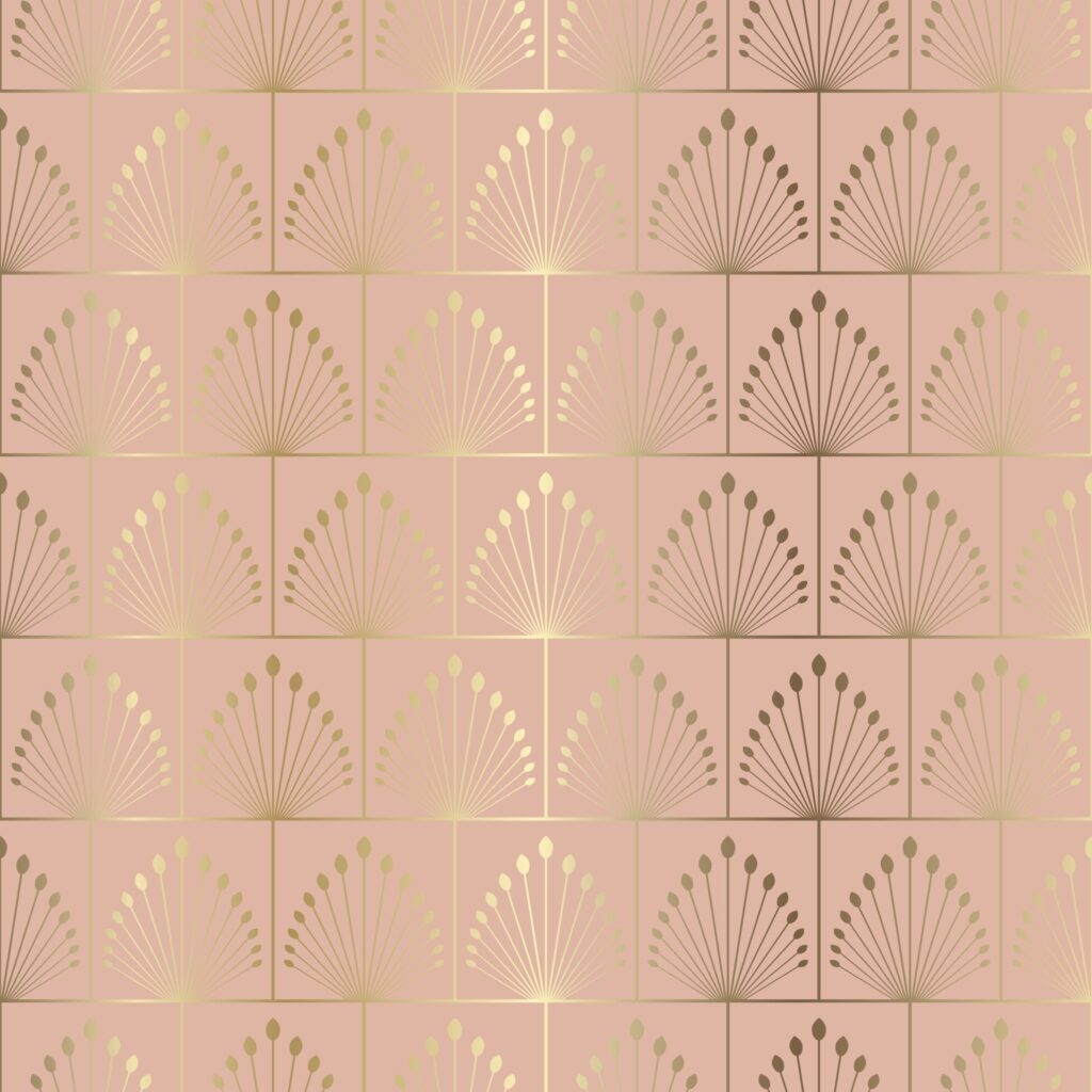 art deco style seamless tiled pattern background Free Vector