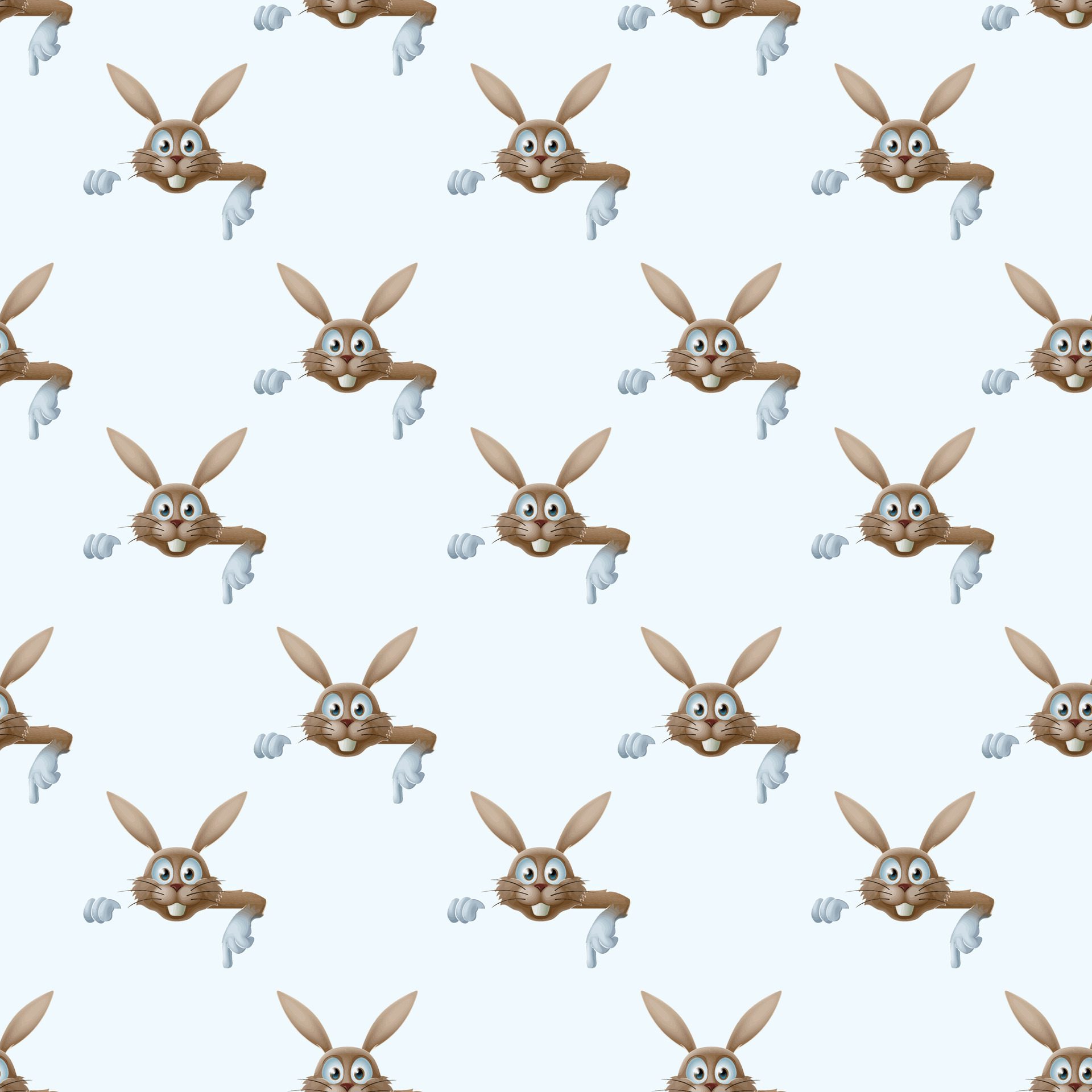 Bunny Bunny Seamless Pattern Design Free Vector