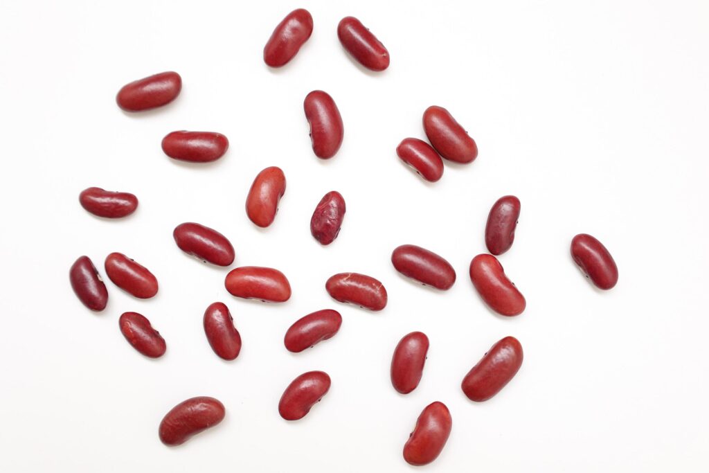 Red beans isolated on white background Stock Free