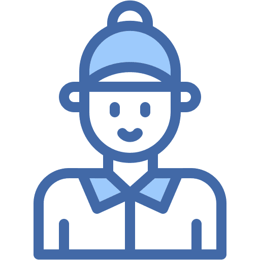 Courier, delivery, man icon