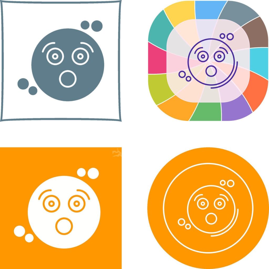 Surprised Icon Design Stock Free