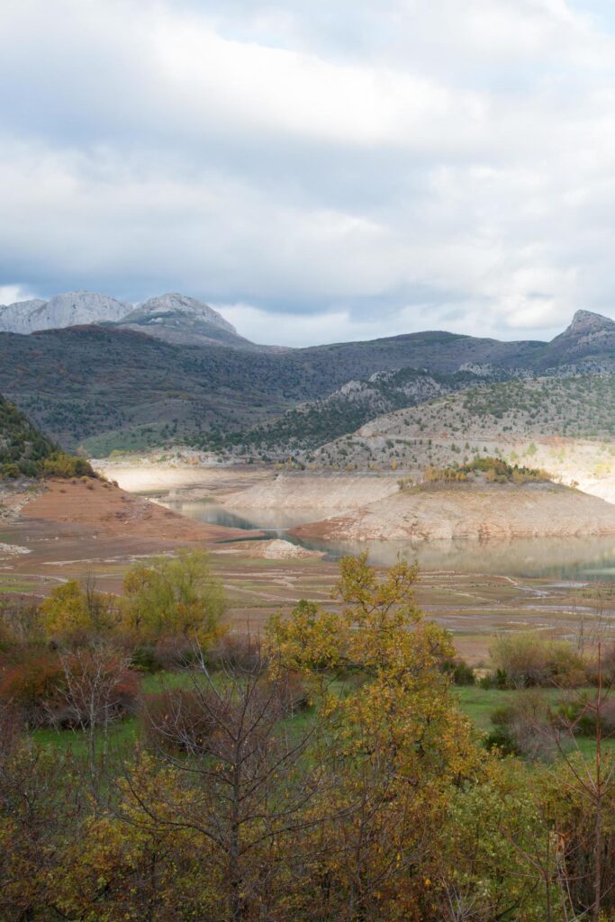 Beauty in nature in autumn. Drought in the north of spain Stock Free