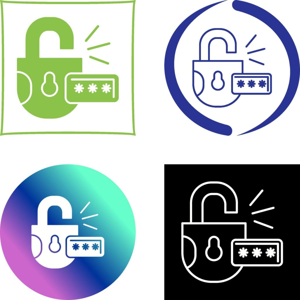 Unlock Icon Design Stock Free