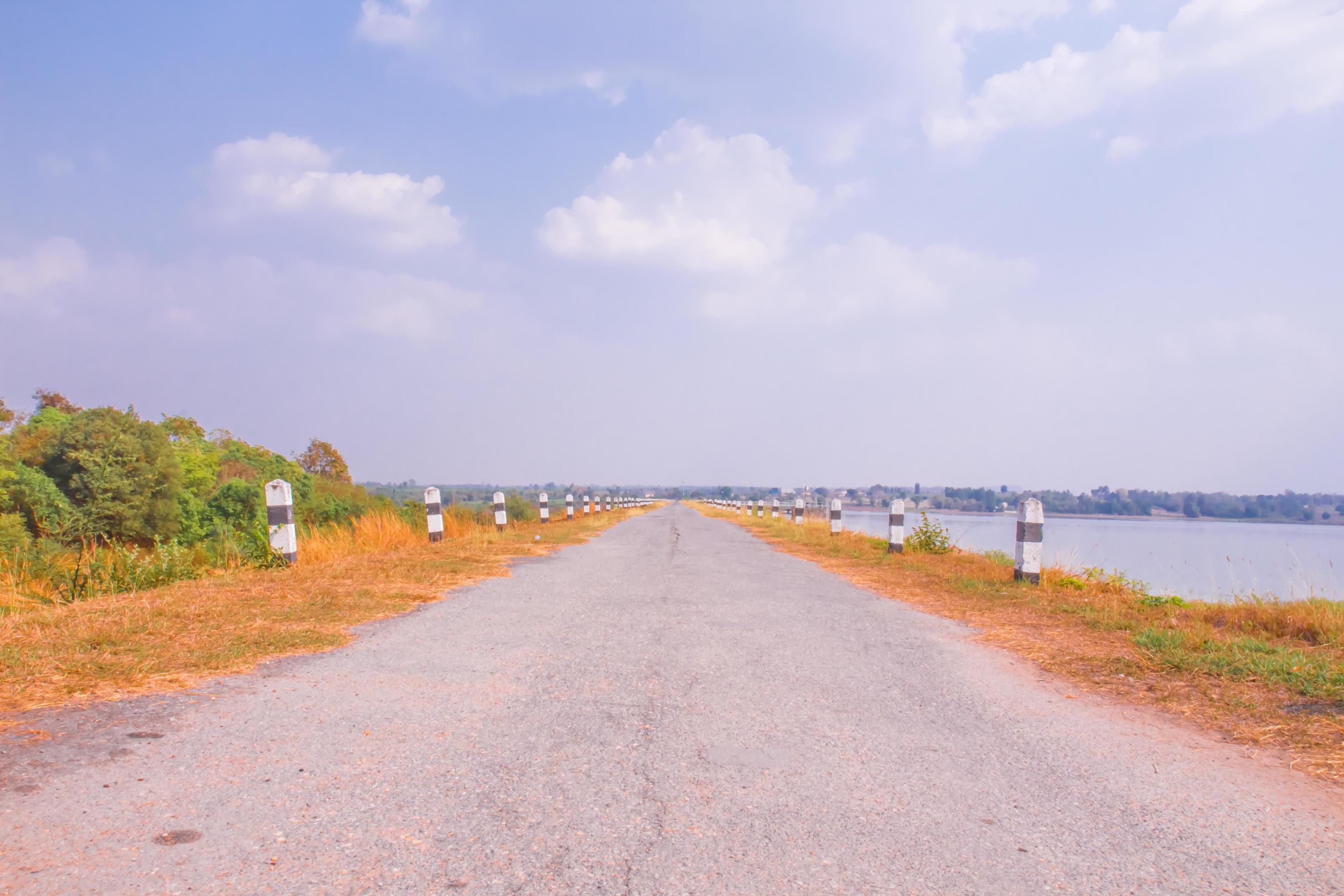 beautiful nature and road Stock Free