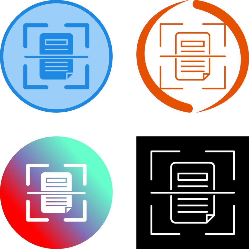 Scan Icon Design Stock Free