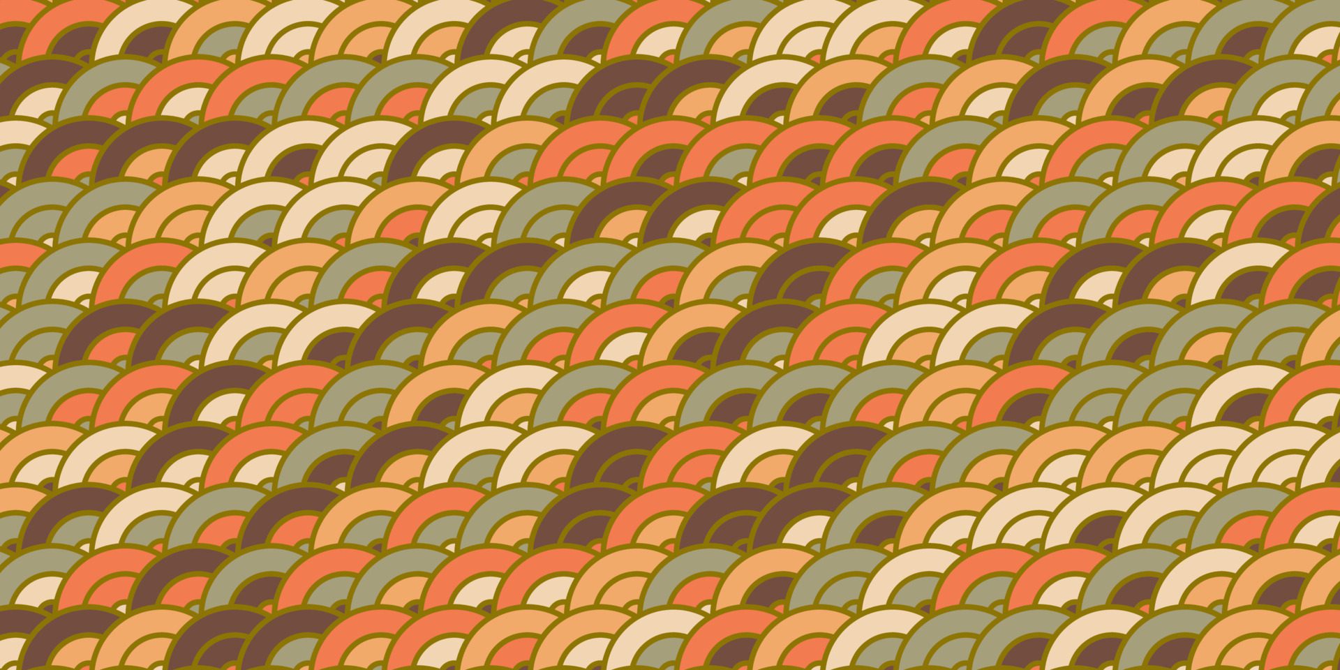 Japanese pattern circle overlapping Free Vector