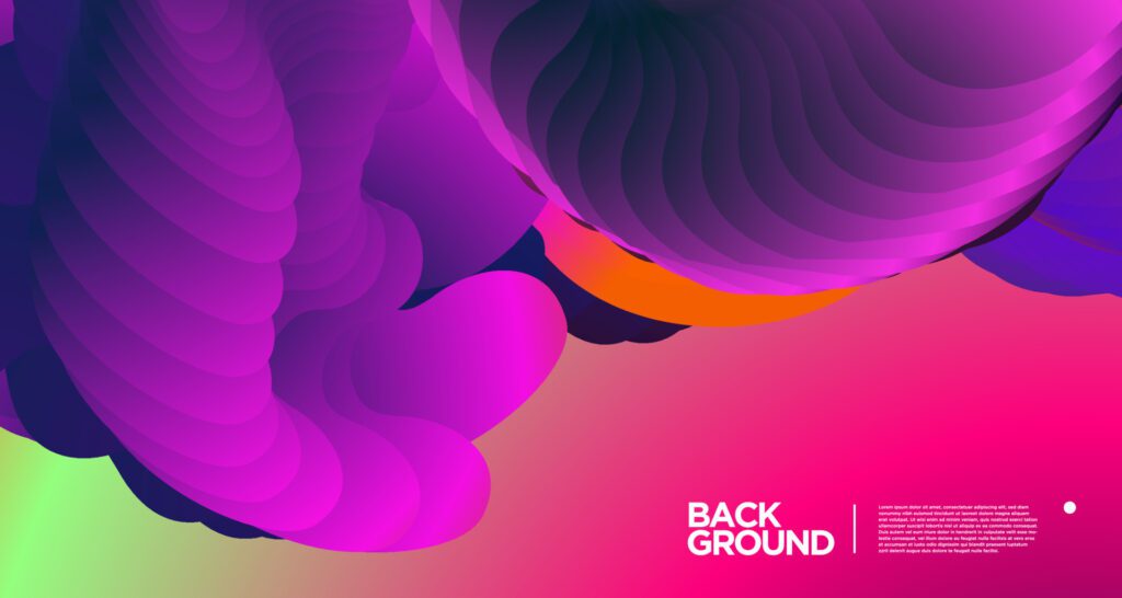 Vector colorful gradient abstract fluid background for banner template Free Vector and Free SVG