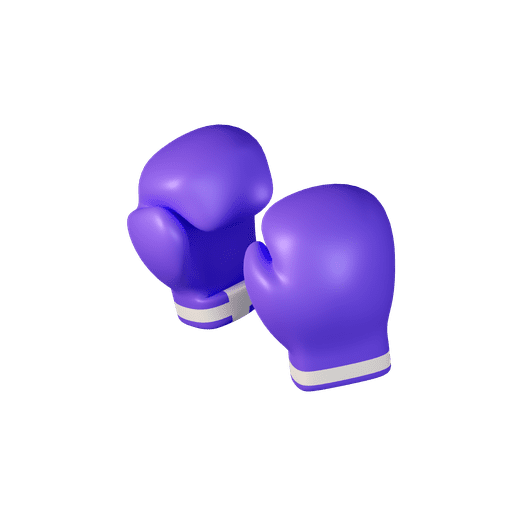 Boxing, gloves, sport 3D illustration