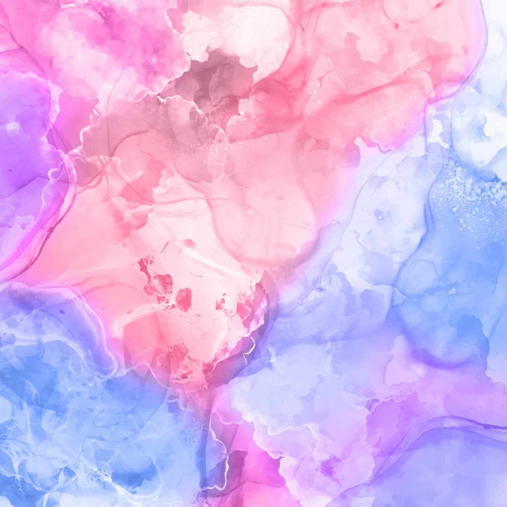 pastel pink and purple hand painted alcohol ink background Free Vector