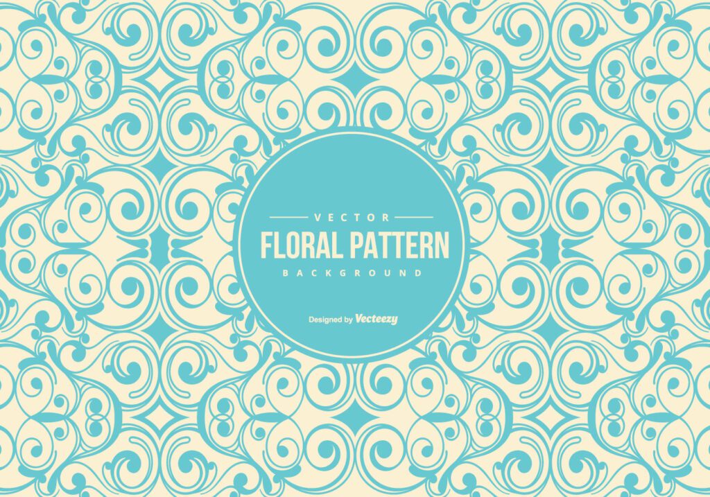 Vintage Floral Pattern Background Free Vector and Free SVG