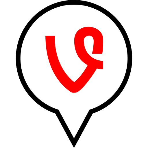 Vine, pin, navigation icon