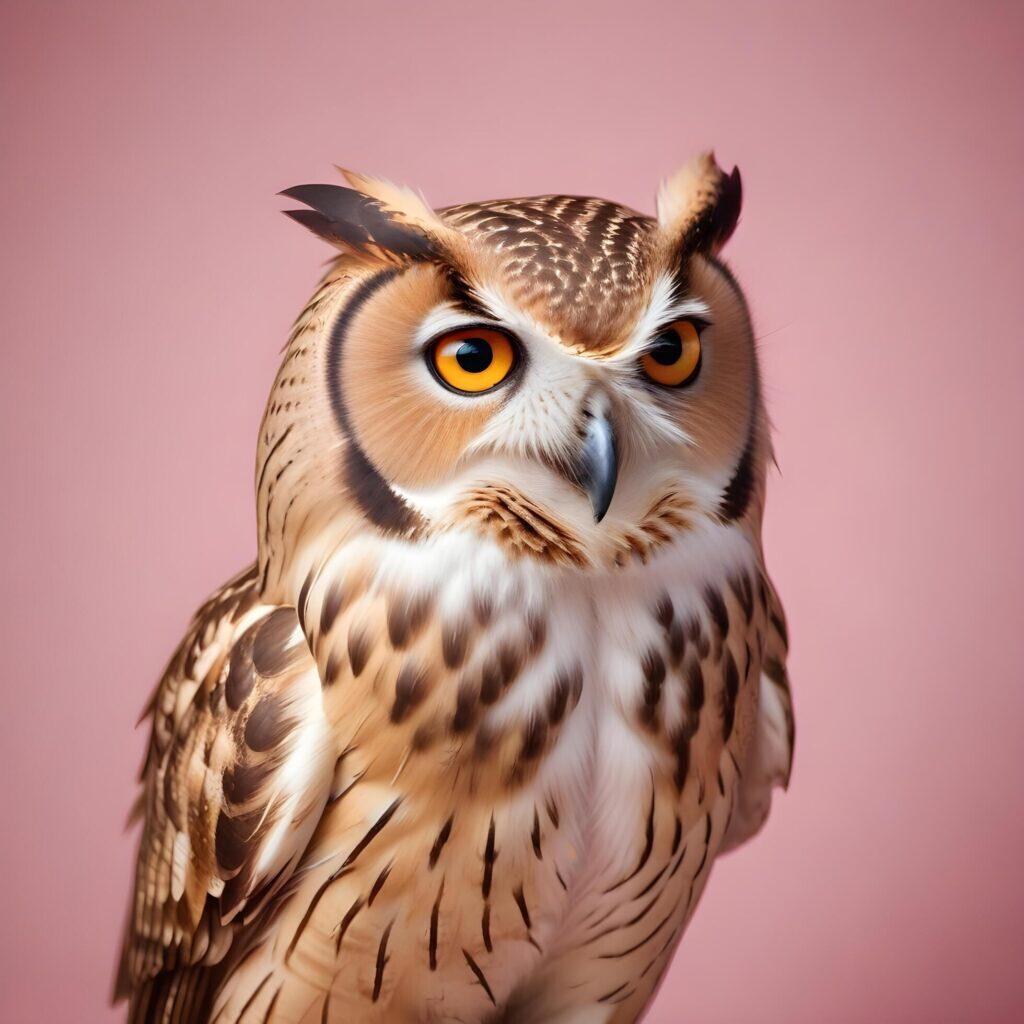 owl on lite background Stock Free