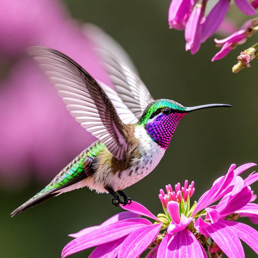 Un colibrí con colores by @ai_generated