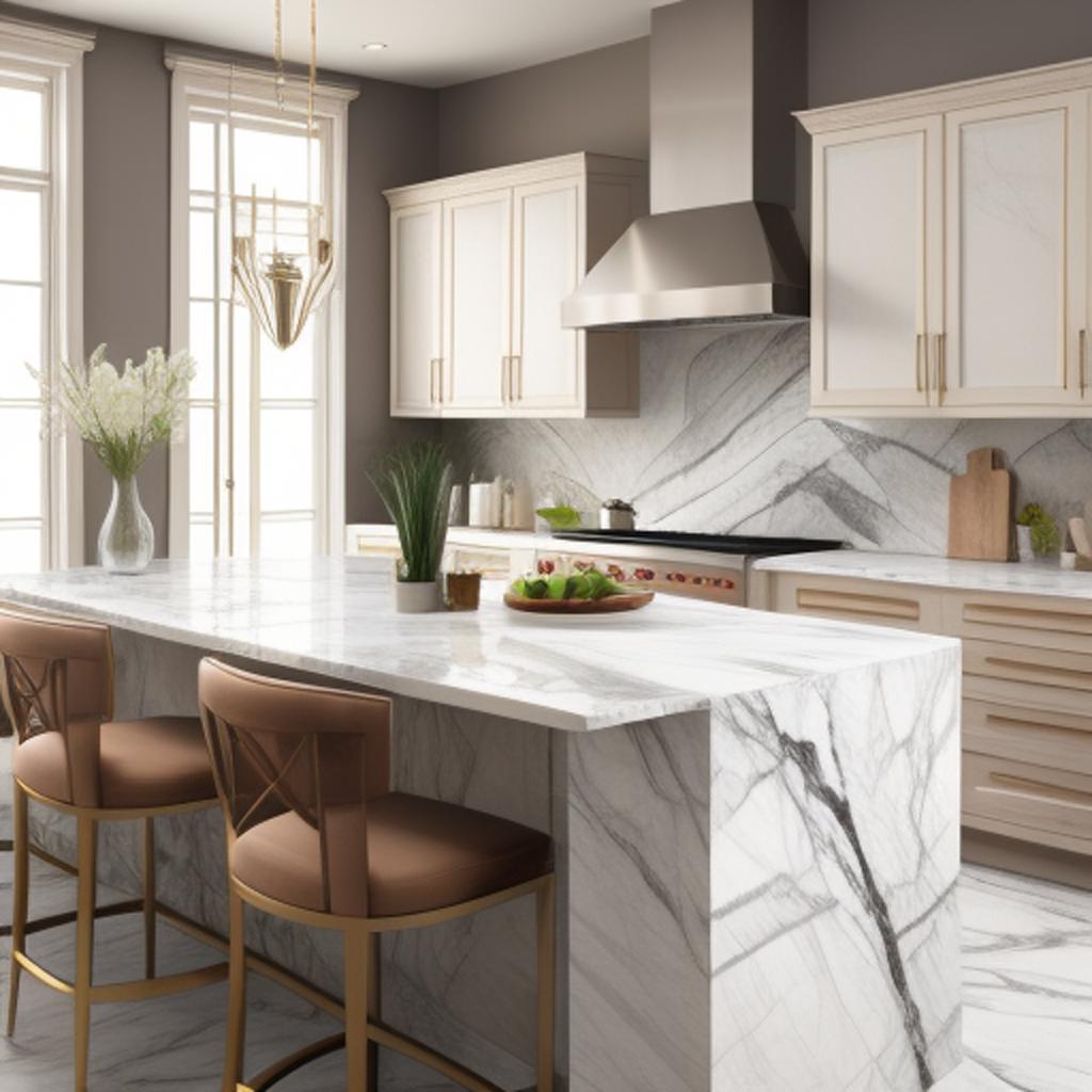 Background, Luxury kitchen house, by @ai_generated