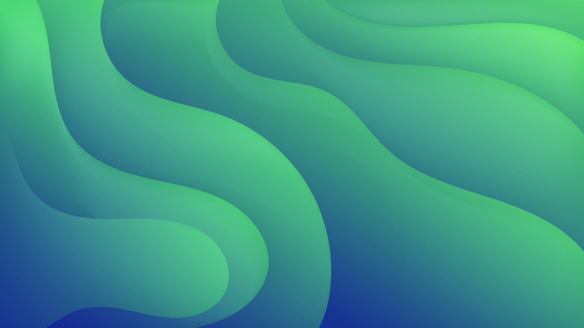 Abstract Gradient green blue liquid Wave Background Free Vector