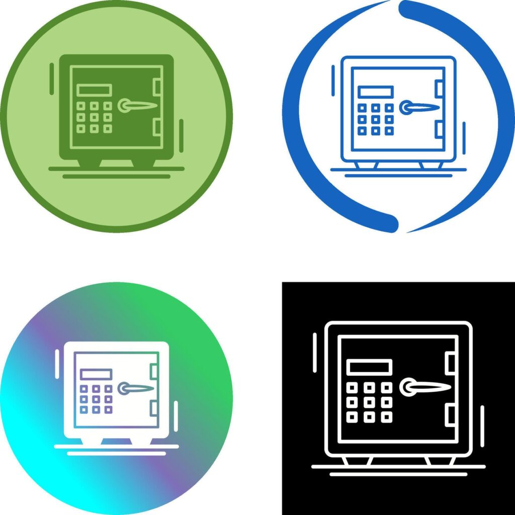 safe Icon Design Stock Free