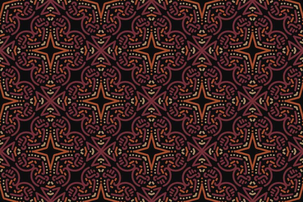 oriental pattern. vintage background with Arabic ornament. Pattern, background and wallpaper for your design. Textile ornament. illustration. Free Vector