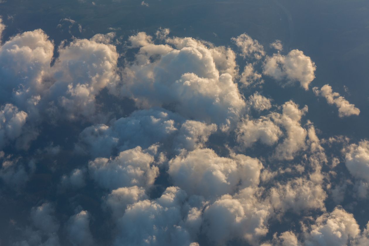 Clouds on the sky seen from above Stock Free