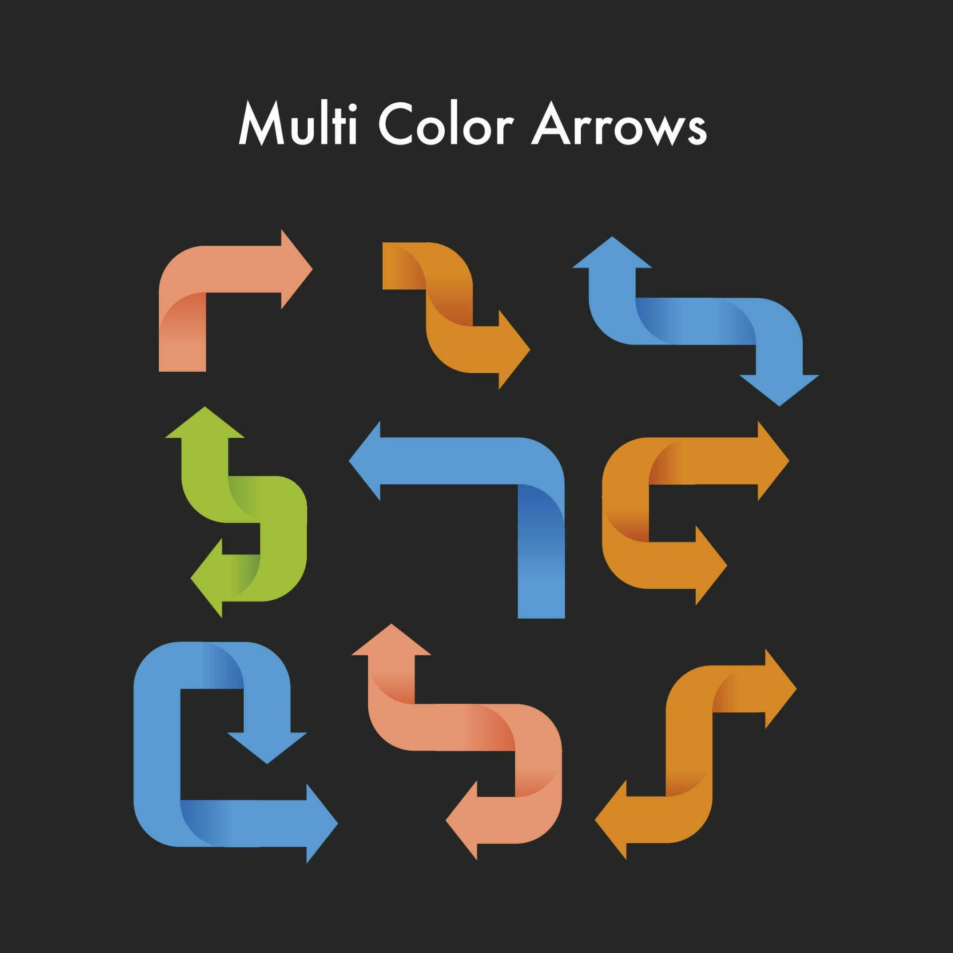 modern colourful arrows vector Stock Free and Free SVG