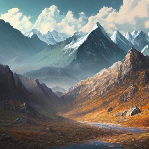 Background, mountains by @ai_generated