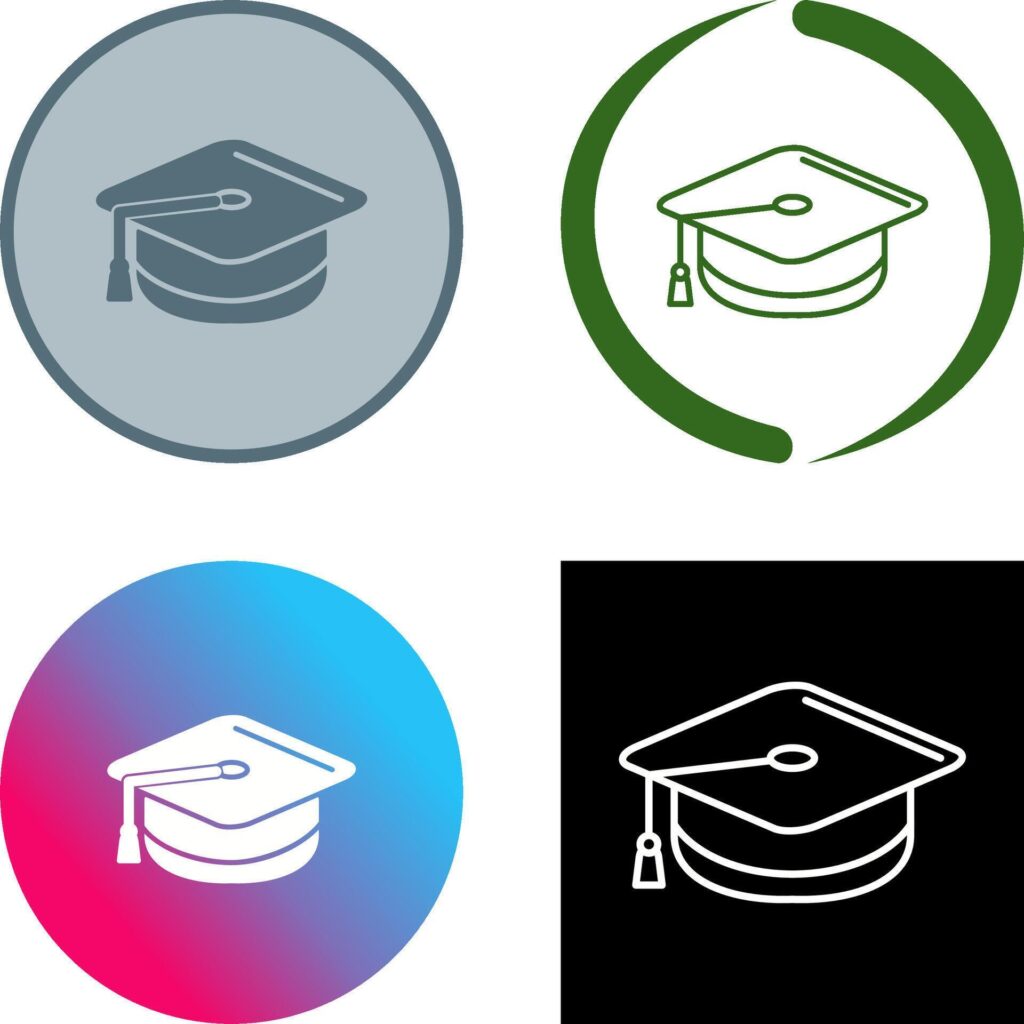 Mortarboard Icon Design Stock Free