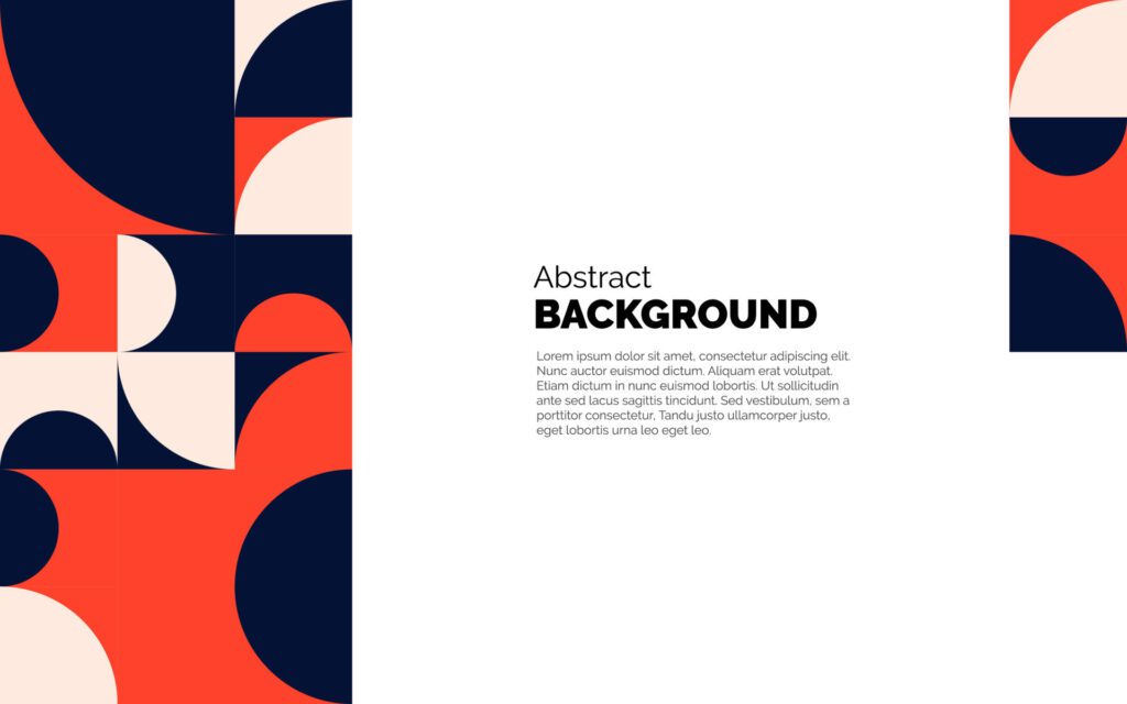 Colourful abstract geometric shapes background Vector illustration Free Vector