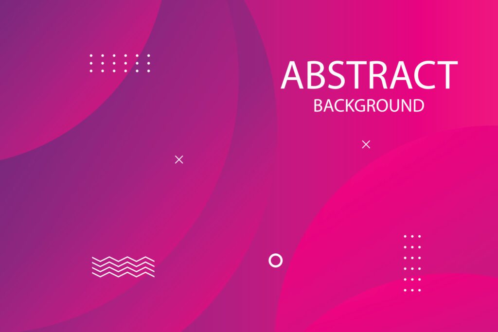 abstract pink and purple gradient background dynamic shapes vector illustration. Free Vector