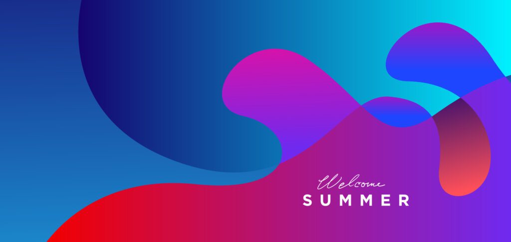 Colorful summer abstract background Free Vector and Free SVG