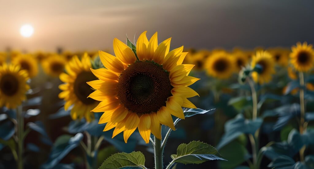 yellow Sun flower background Stock Free