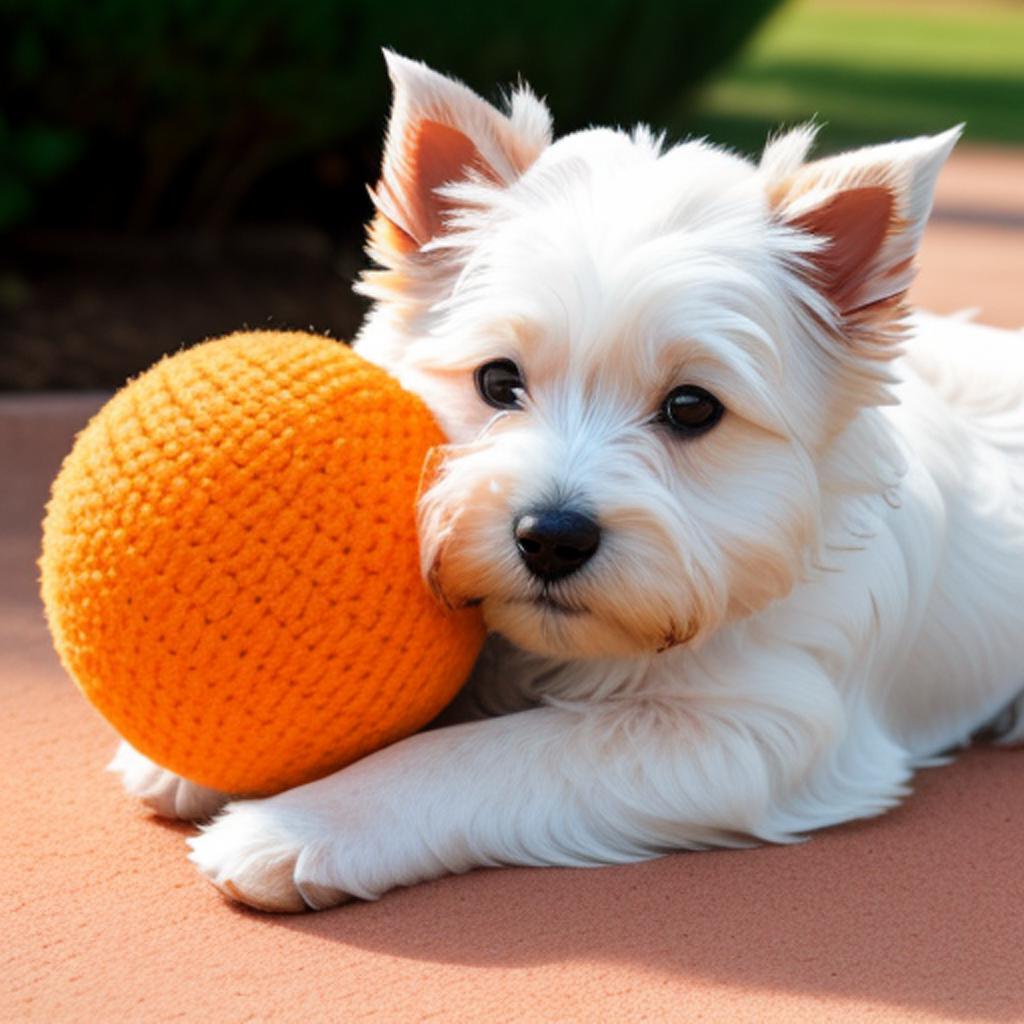 Una westie con una by @ai_generated