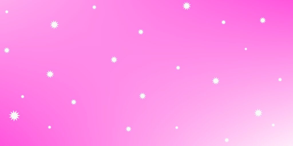 Pink glow background with white dots as stars or snowflakes. Free Vector